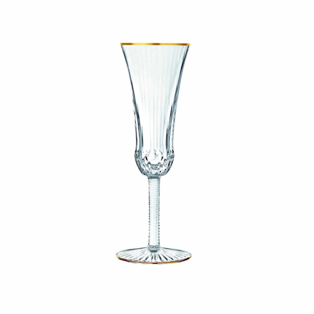Saint-Louis Appolo Gold Champagne flutes. $200 each. 6 available.